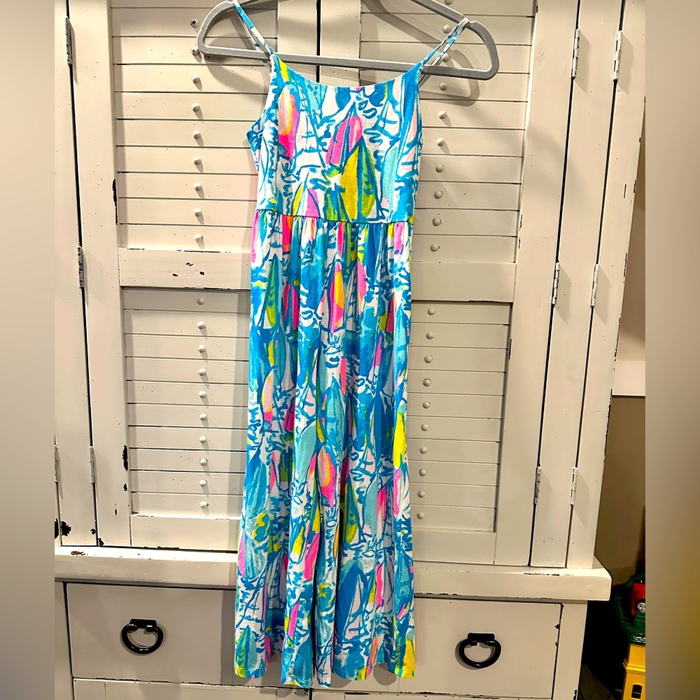 Lilly Pulitzer Rosina Jumpsuit Beach and Bae Jessica dress M (6-7) girls